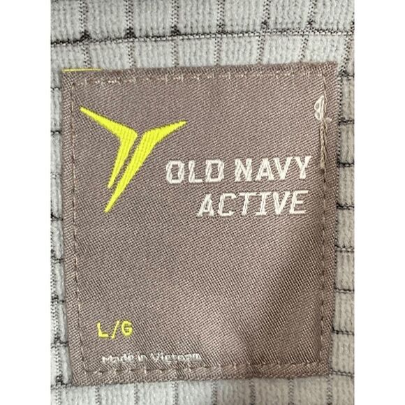 Old Navy Mens Sweatshirt Activewear Hooded Quarter Zip Gray Large - Picture 3 of 8